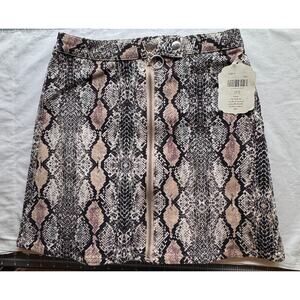 Altar’d State Animal Print Cotton Skirt | Size S | NWT